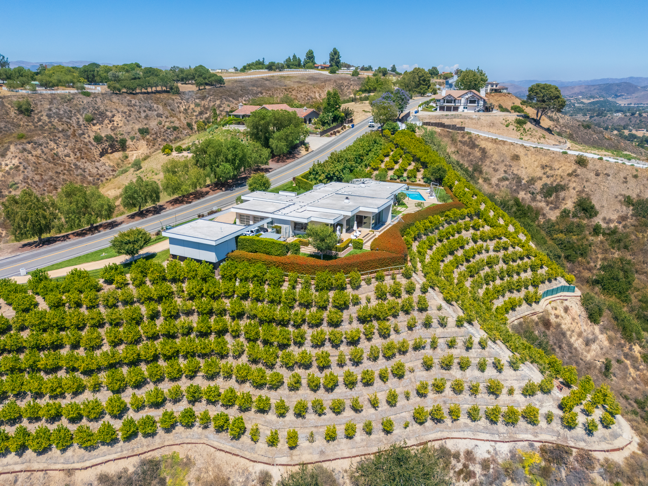 Presilla Ridge estate aerial — Camarillo, California