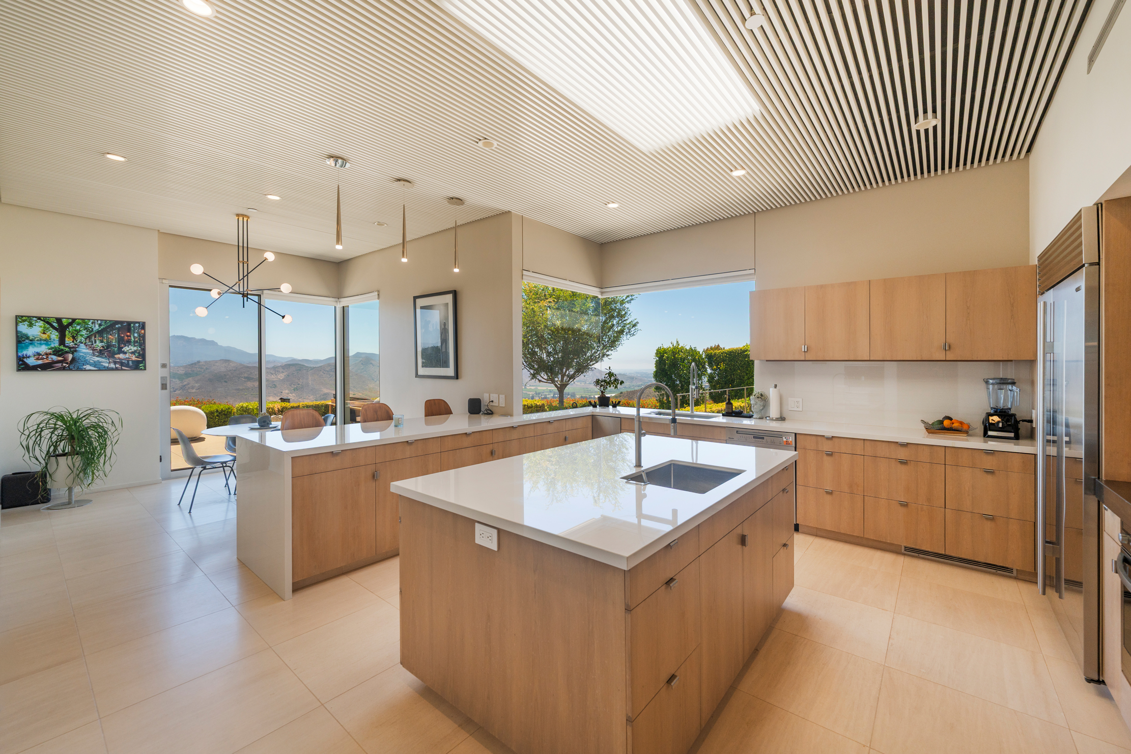 Chef's kitchen wide view