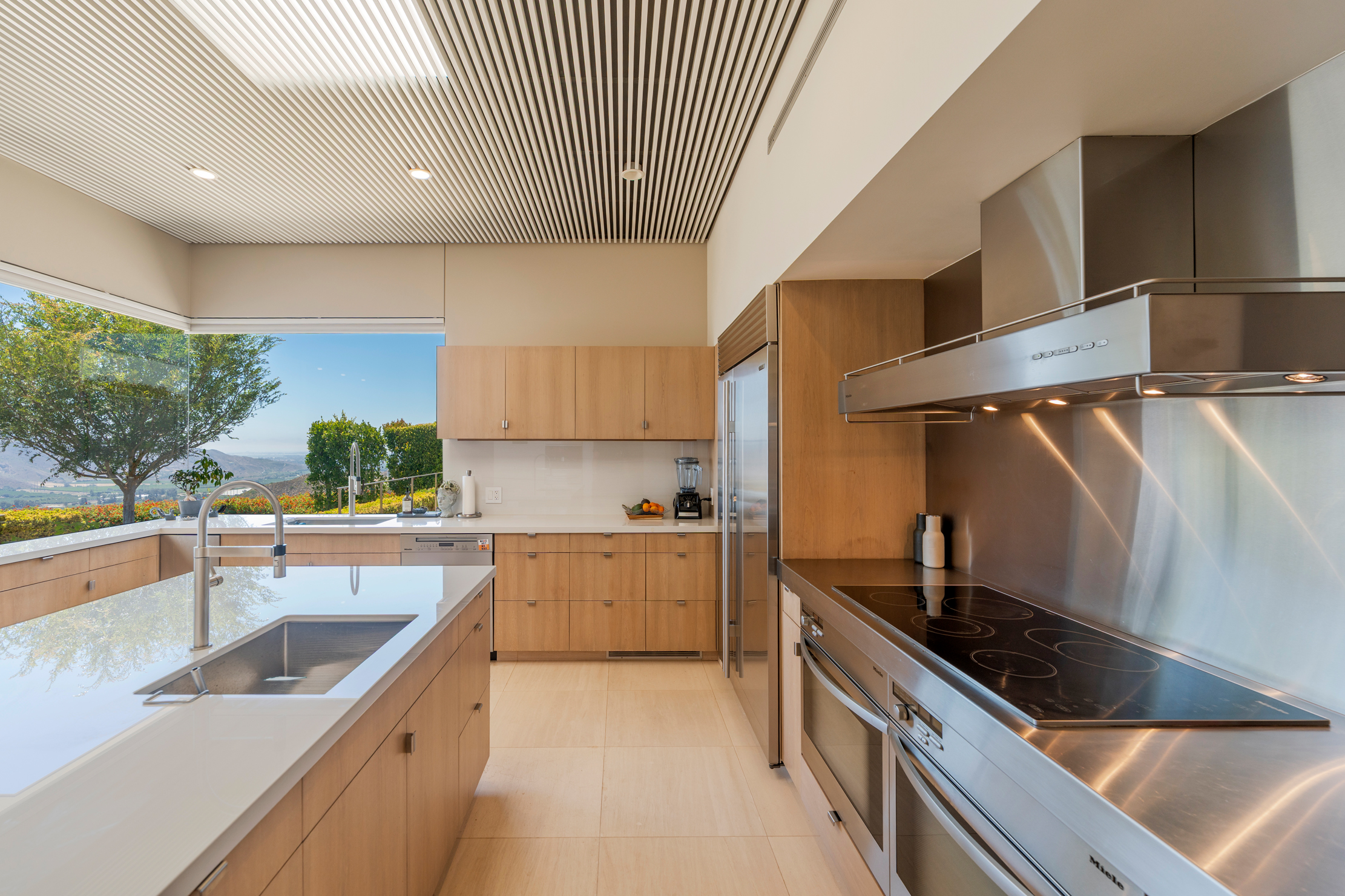 Kitchen with views