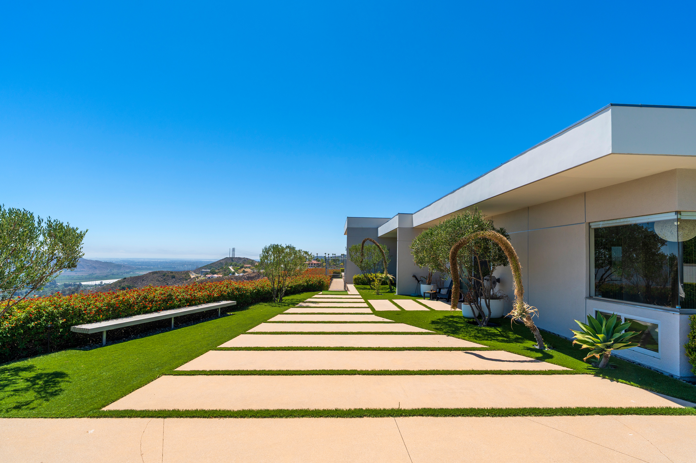 Grounds pathway and view